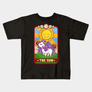 The Sun - Cute Kawaii Anime Tarot Card T-Shirt Kids T-Shirt